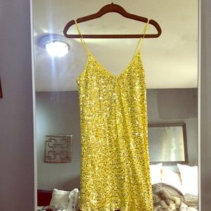 Calypso St Barths  yellow sequin dress